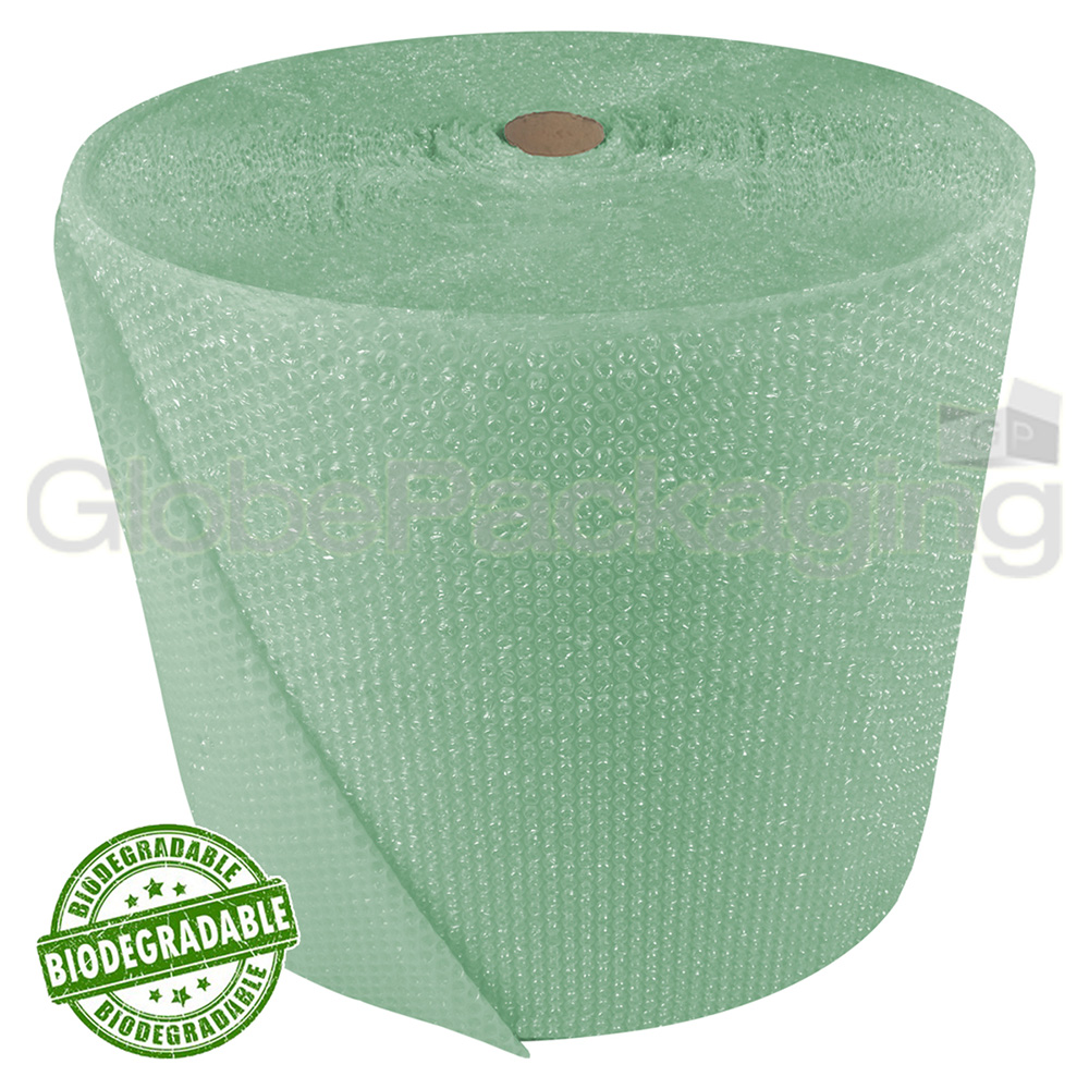 500mm x 75M ROLL OF STRONG BIODEGRADABLE GREEN BUBBLE WRAP ECO FRIENDLY
